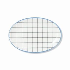 Iroiro Plates Oval Plate Windowpaneshand-painted ceramic bowl