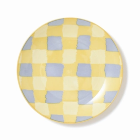 Iroiro Plates S Checkhand-painted ceramic bowl
