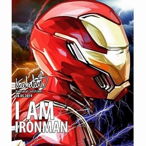 Ironman Marvel I am Pop Art Poster Wall Decoration Drawingmodern abstract painting decor