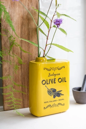 Italiana Yellow Olive Oil Vasedecorative vase ,Modern Ceramic Vase for Home Decoration 