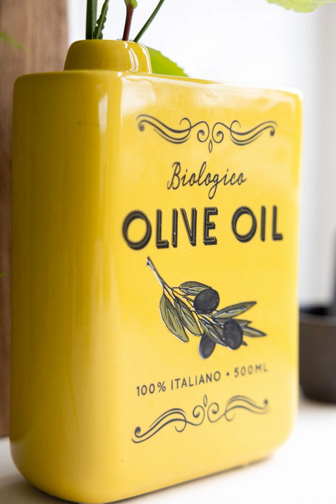 Italiana Yellow Olive Oil Vase