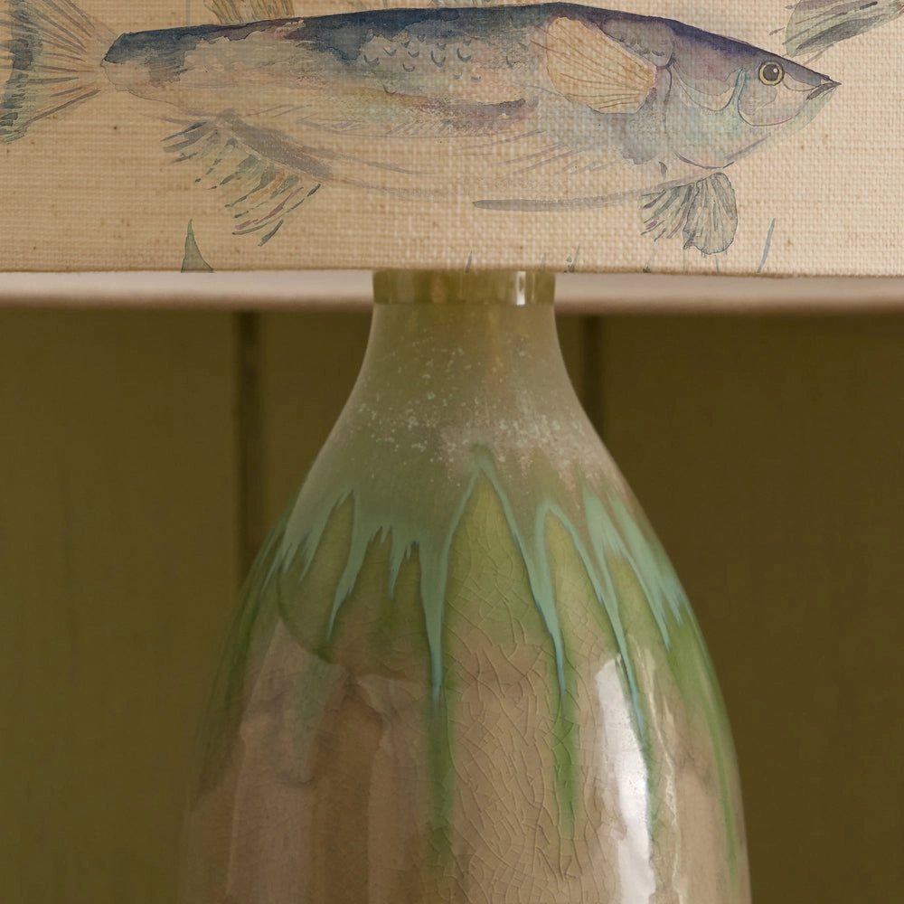 Ives Waters Eva & Narvi Complete Table Lamp Jade/Marine