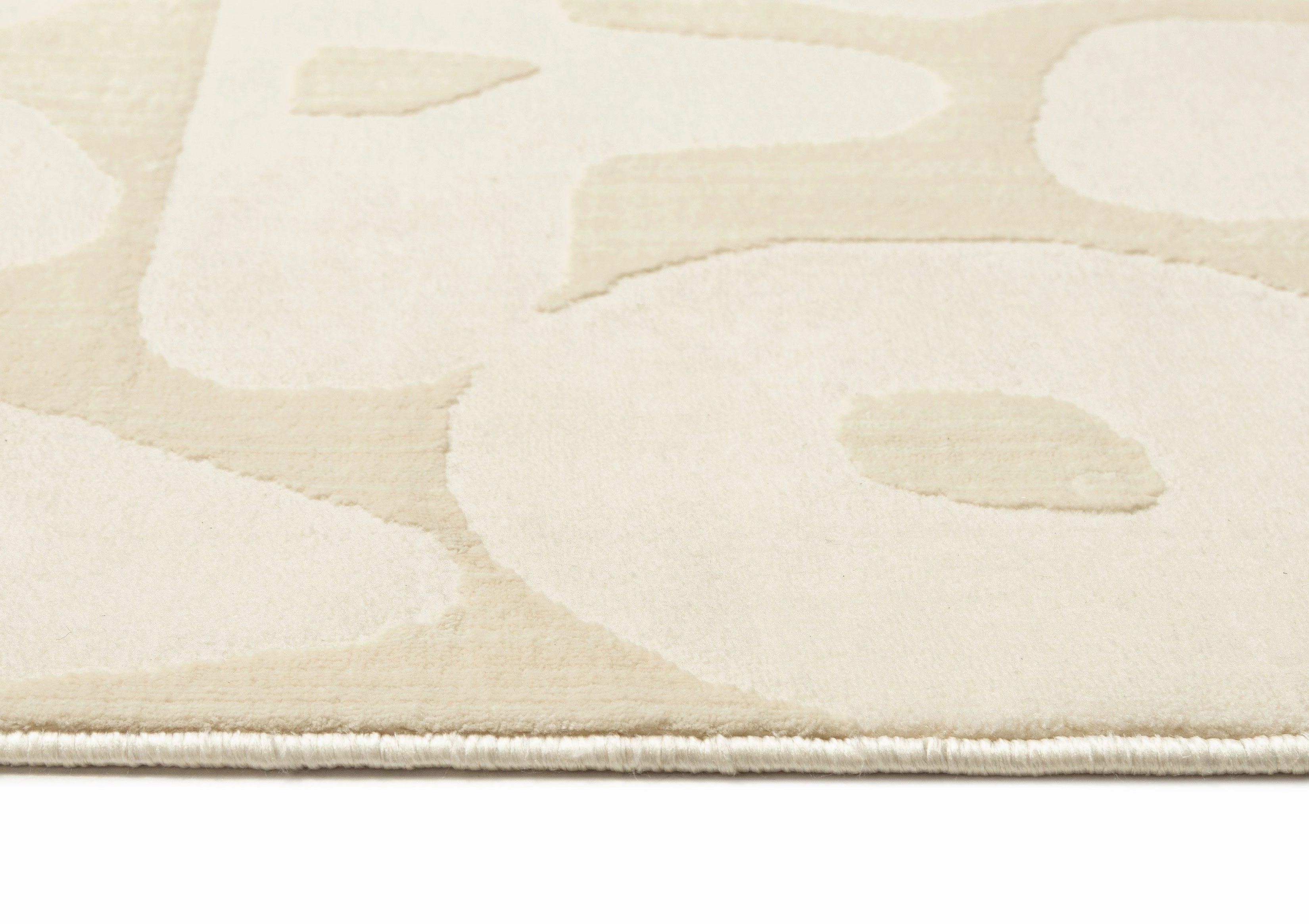 Izar Neutral Abstract Washable Rug