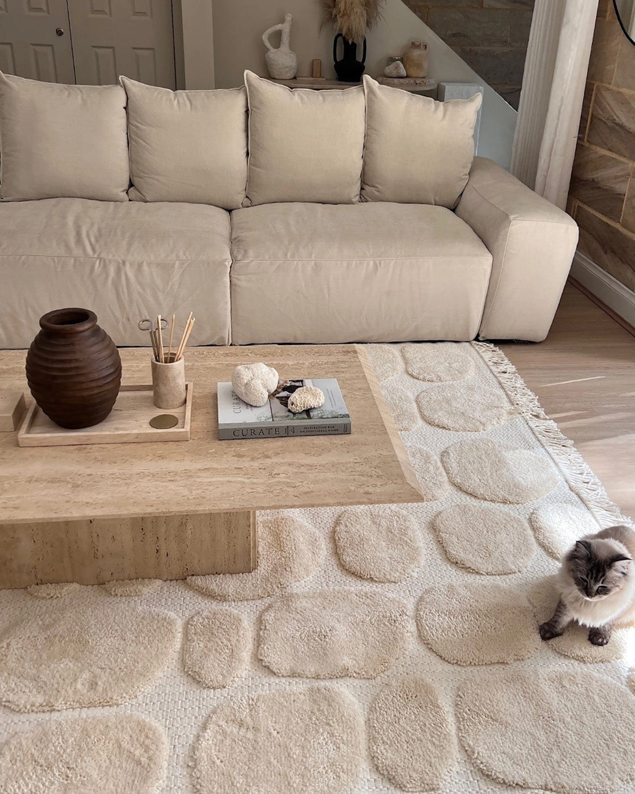 Jacinta Ivory Abstract Rug *NO RETURNS UNLESS FAULTY