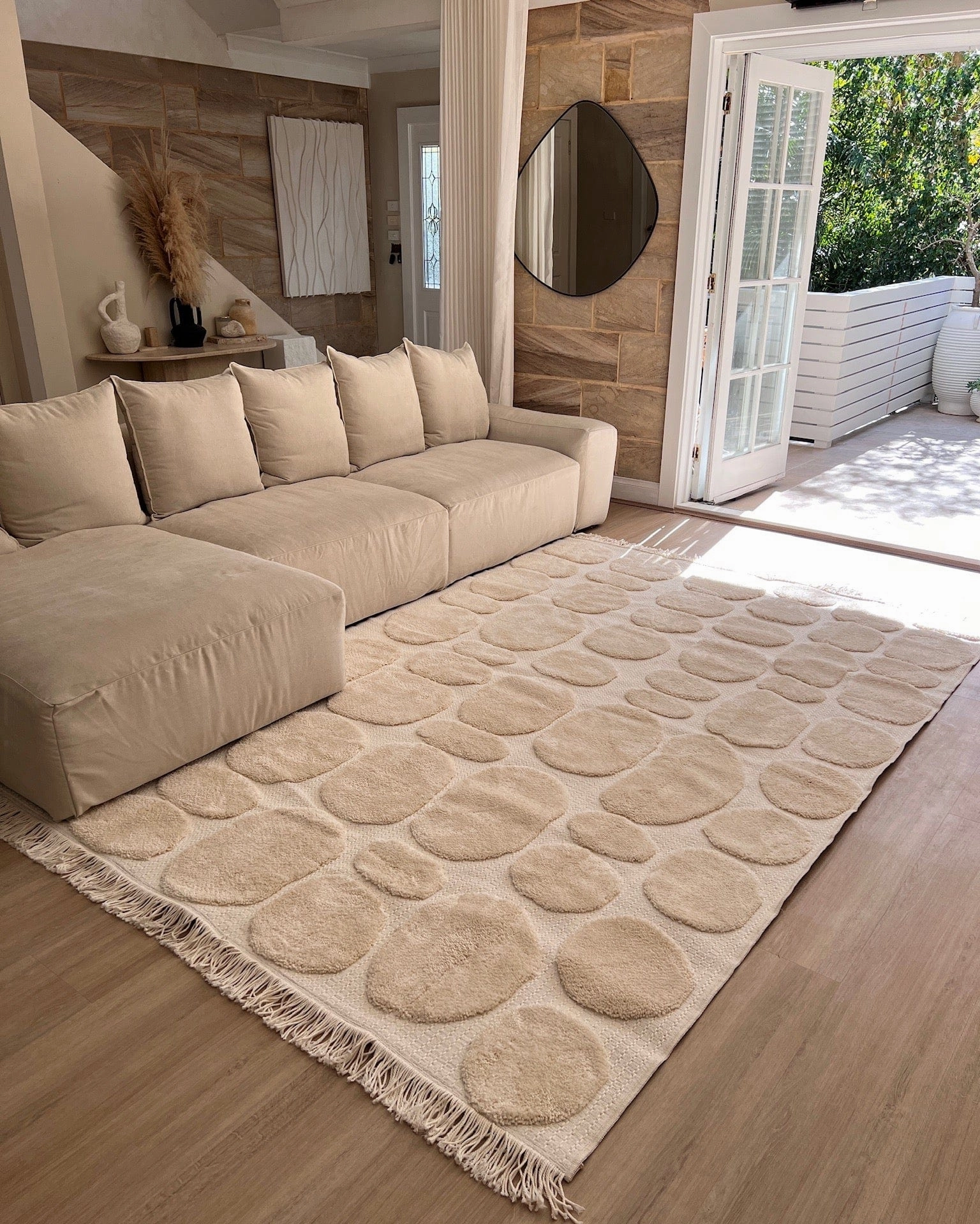 Jacinta Ivory Abstract Rug *NO RETURNS UNLESS FAULTY