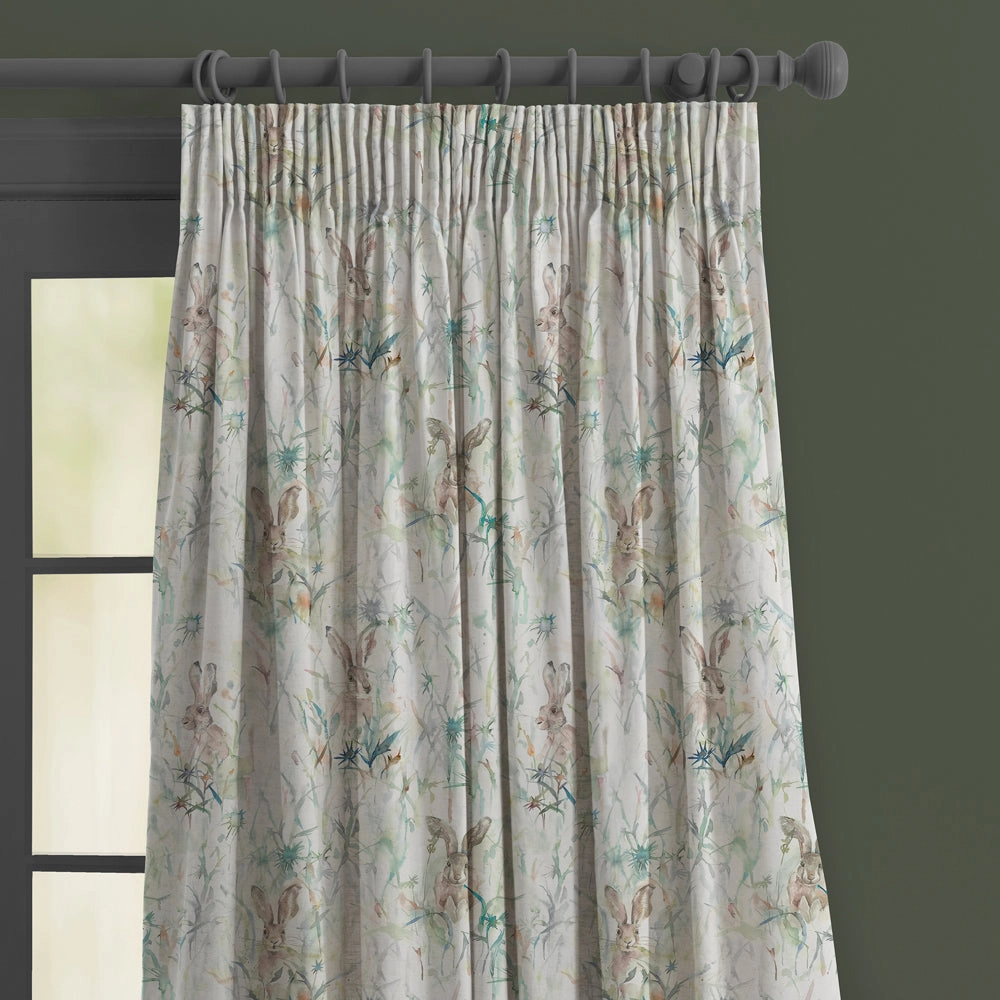 Jack Rabbit Printed Made to Measure Curtains Cream