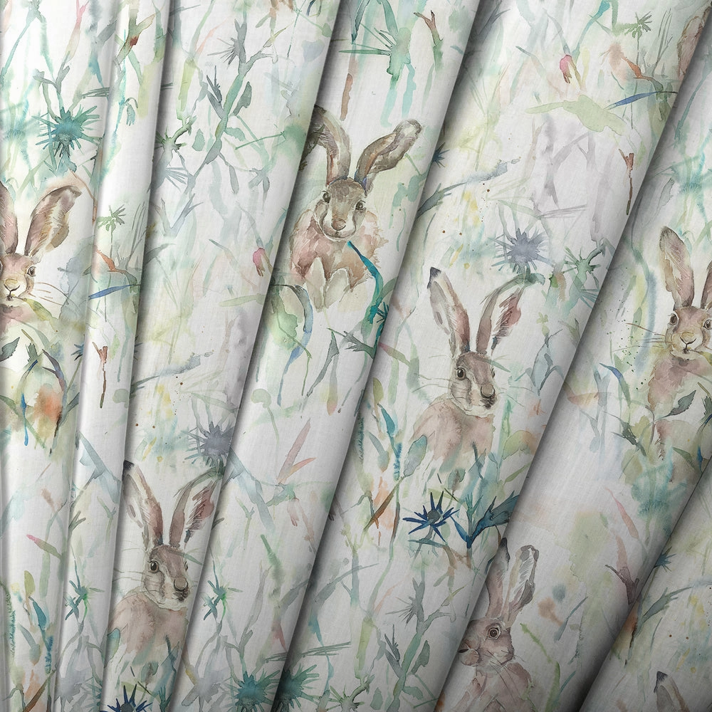 Jack Rabbit Printed Made to Measure Curtains Cream