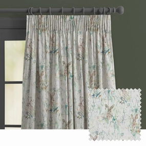 Jack Rabbit Printed Made to Measure Curtains Creambedding sets ,throw blankets 