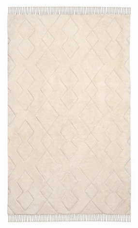 Jahna Cream Beige Diamond Tribal Washable Rug *NO RETURNS UNLESS FAULTYmodern color block patchwork rug