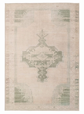 Janella Beige and Green Medallion Washable Rugmodern color block patchwork rug