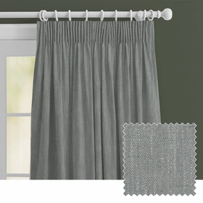 Jedburgh Textured Woven Made to Measure Curtains Charcoalbedding sets ,throw blankets 
