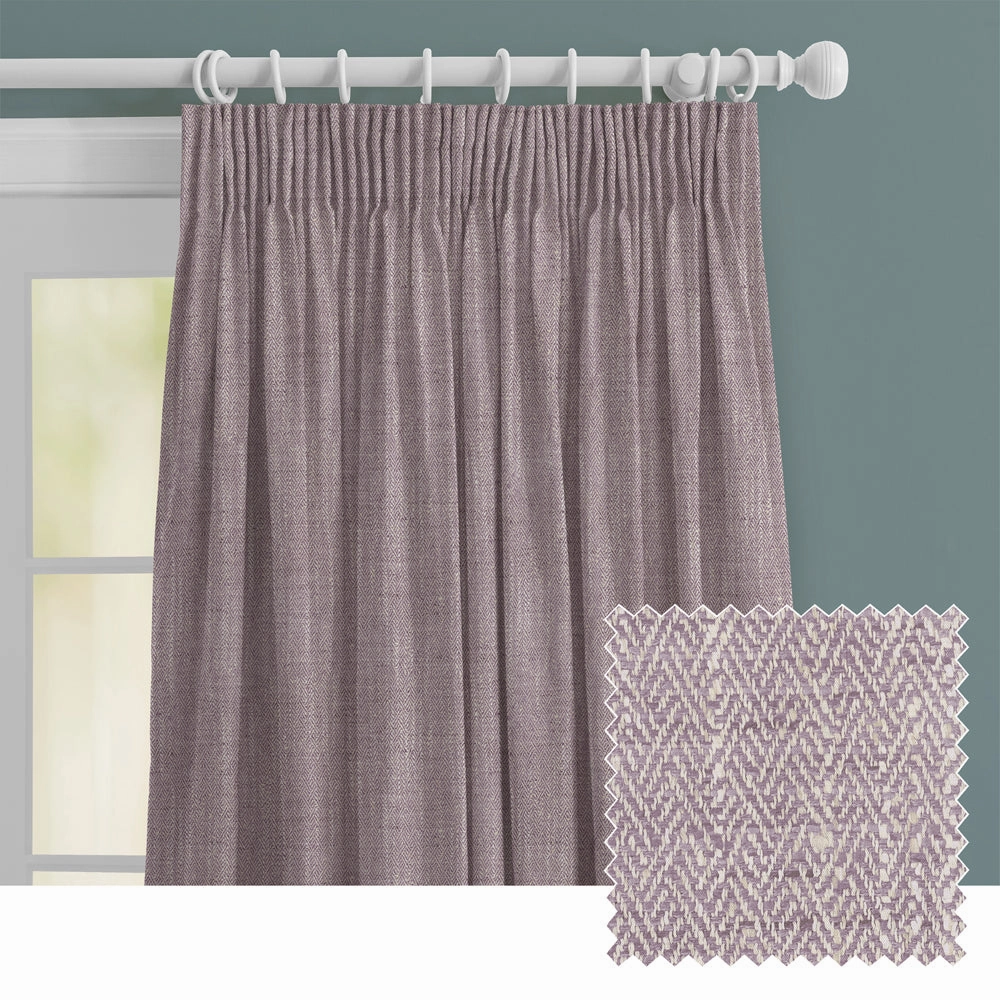 Jedburgh Textured Woven Made to Measure Curtains Heatherbedding sets ,throw blankets 