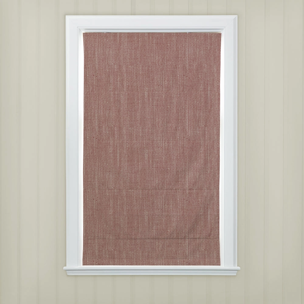 Jedburgh Textured Woven Made to Measure Roman Blinds Garnet
