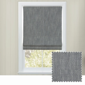 Jedburgh Textured Woven Made to Measure Roman Blinds Slatehome decor ,wall decor 