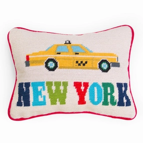 Jet Set Needlepoint New York Pillowbedding sets ,throw blankets 