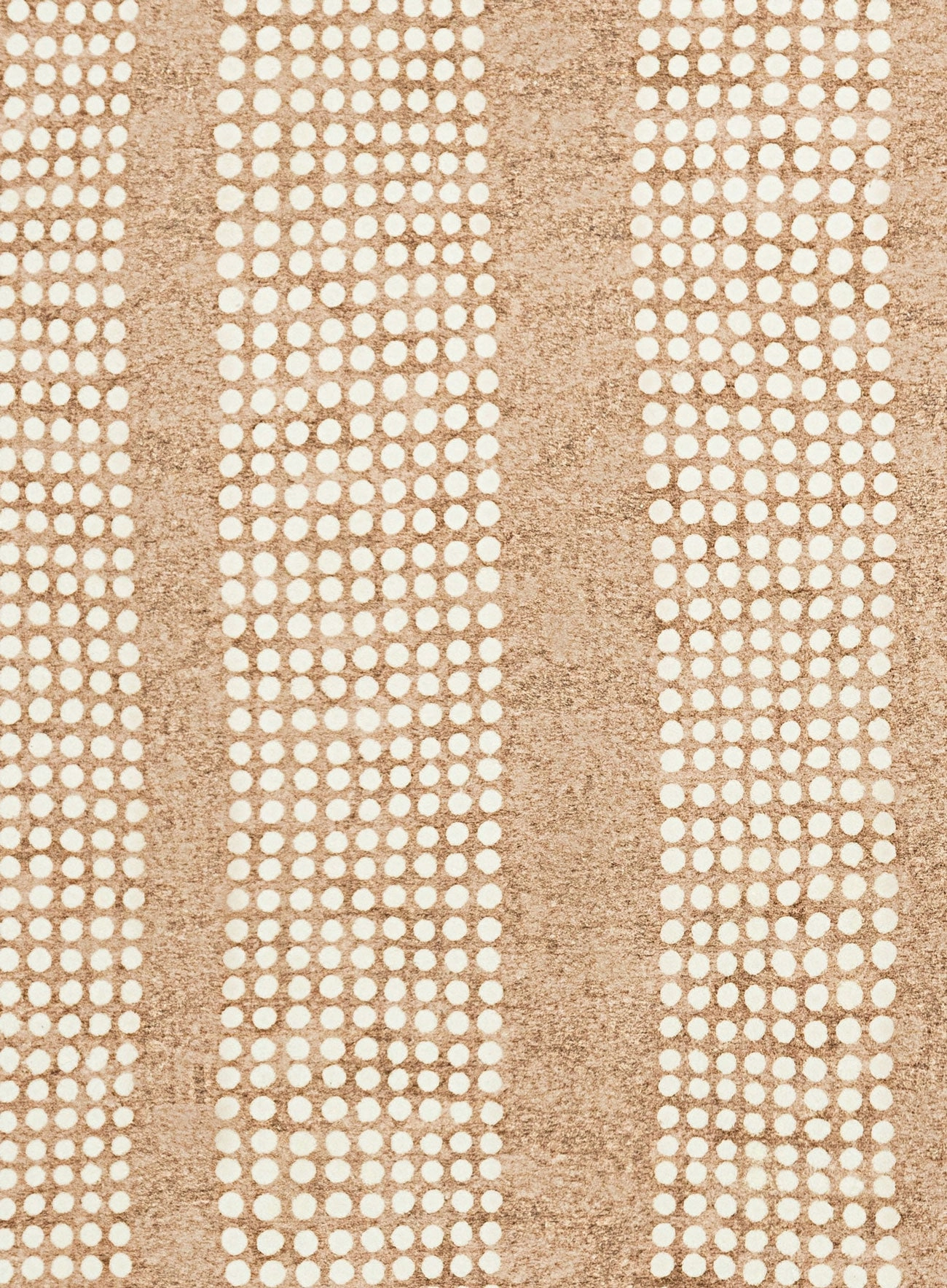 Joni Beige Cream Dot Pattern Pattern Washable Rug