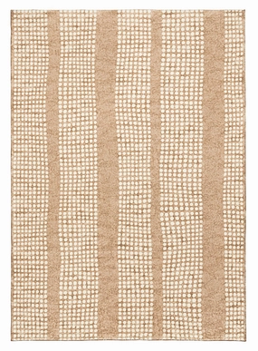 Joni Beige Cream Dot Pattern Pattern Washable Rugmodern color block patchwork rug