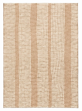 Joni Beige Cream Dot Pattern Pattern Washable Rugmodern color block patchwork rug