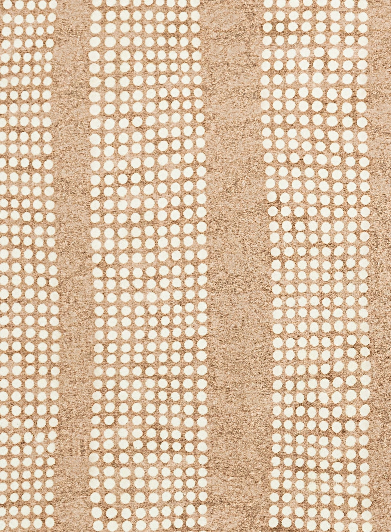 Joni Beige Cream Dot Pattern Pattern Washable Rug