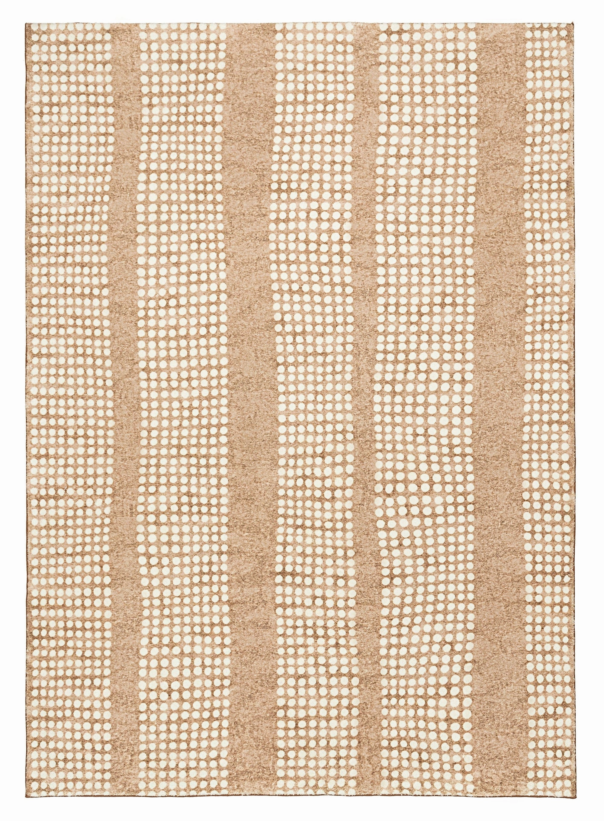 Joni Beige Cream Dot Pattern Pattern Washable Rugmodern color block patchwork rug