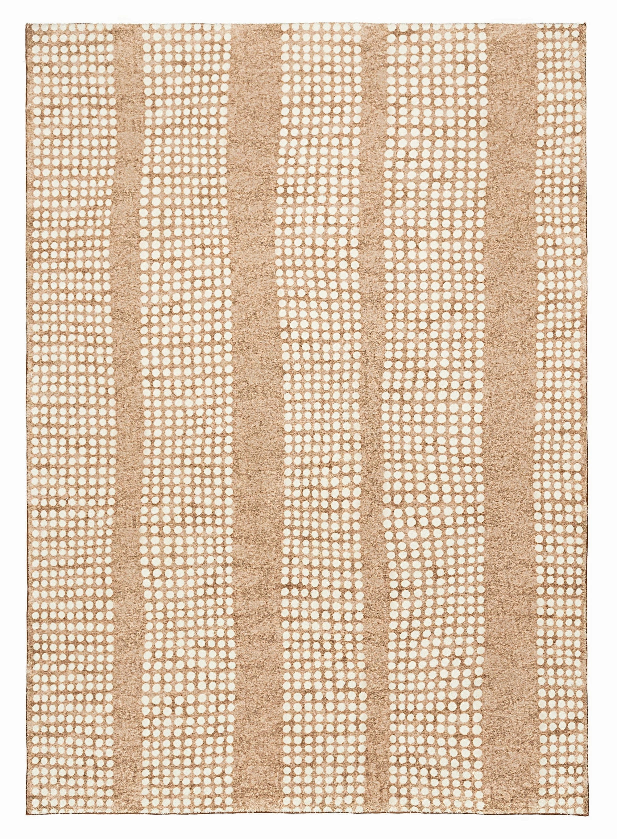 Joni Beige Cream Dot Pattern Pattern Washable Rugmodern color block patchwork rug