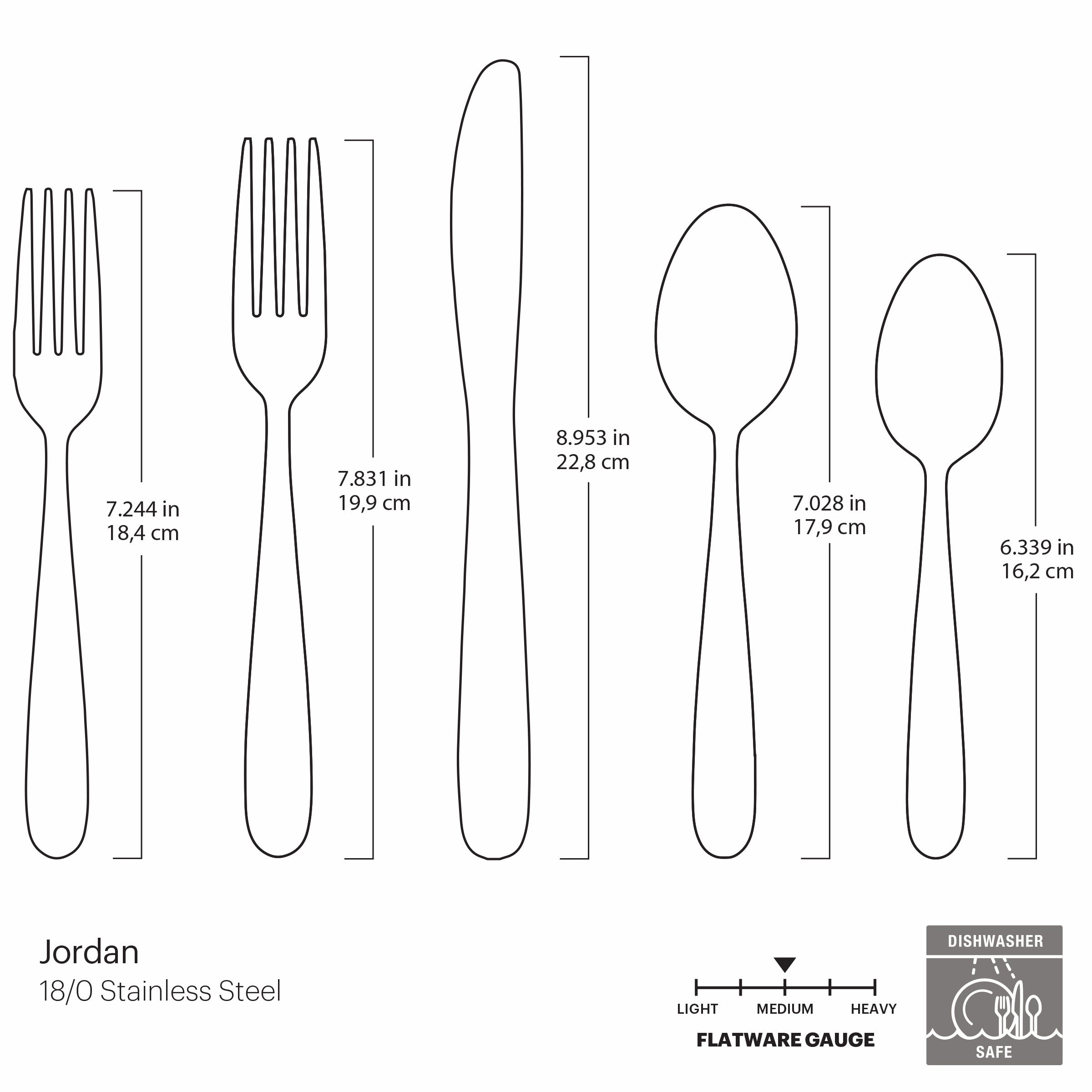 Jordan Frosted 20 Piece Flatware Set