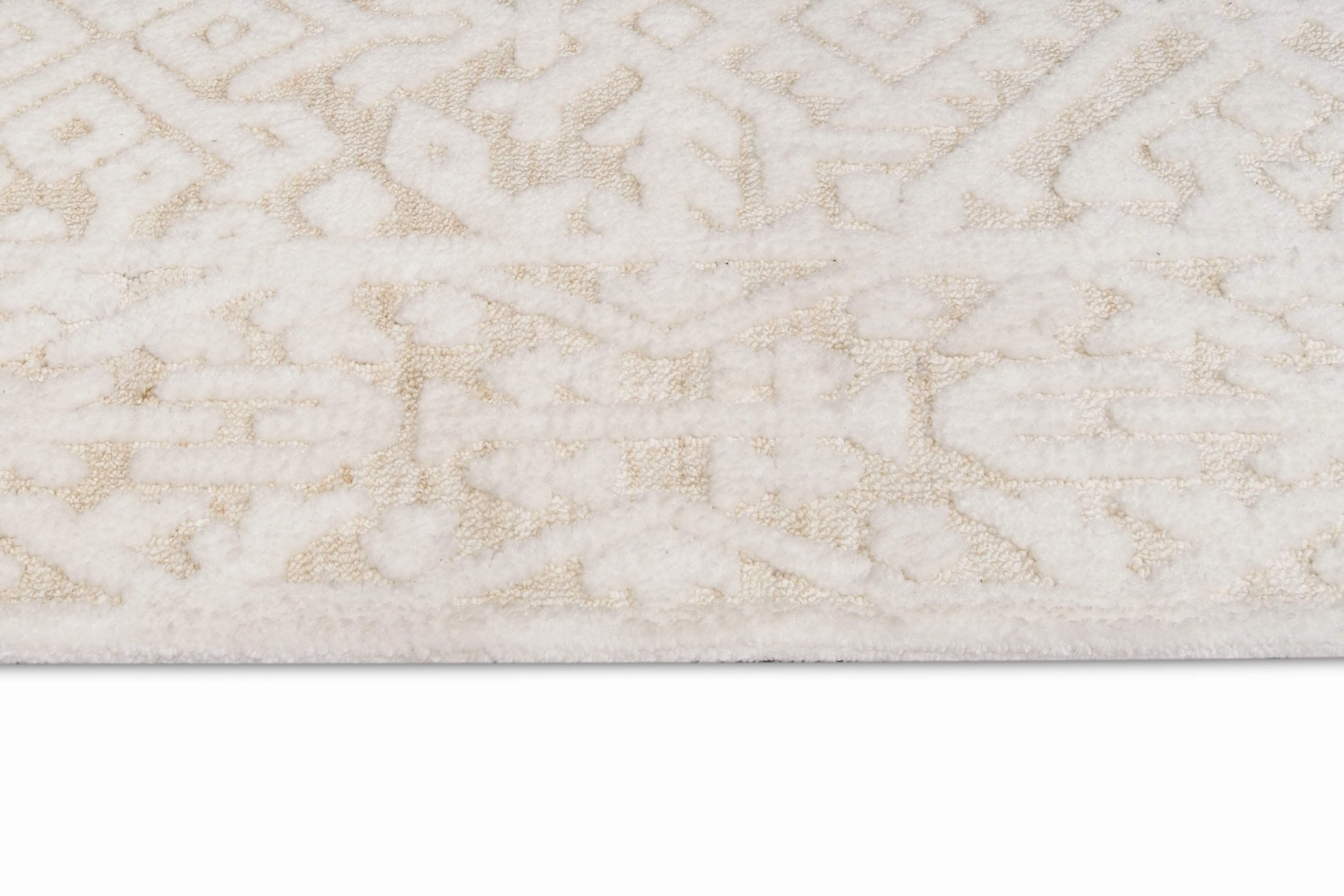 Josephine Ivory and Cream Tribal Transitional Rug