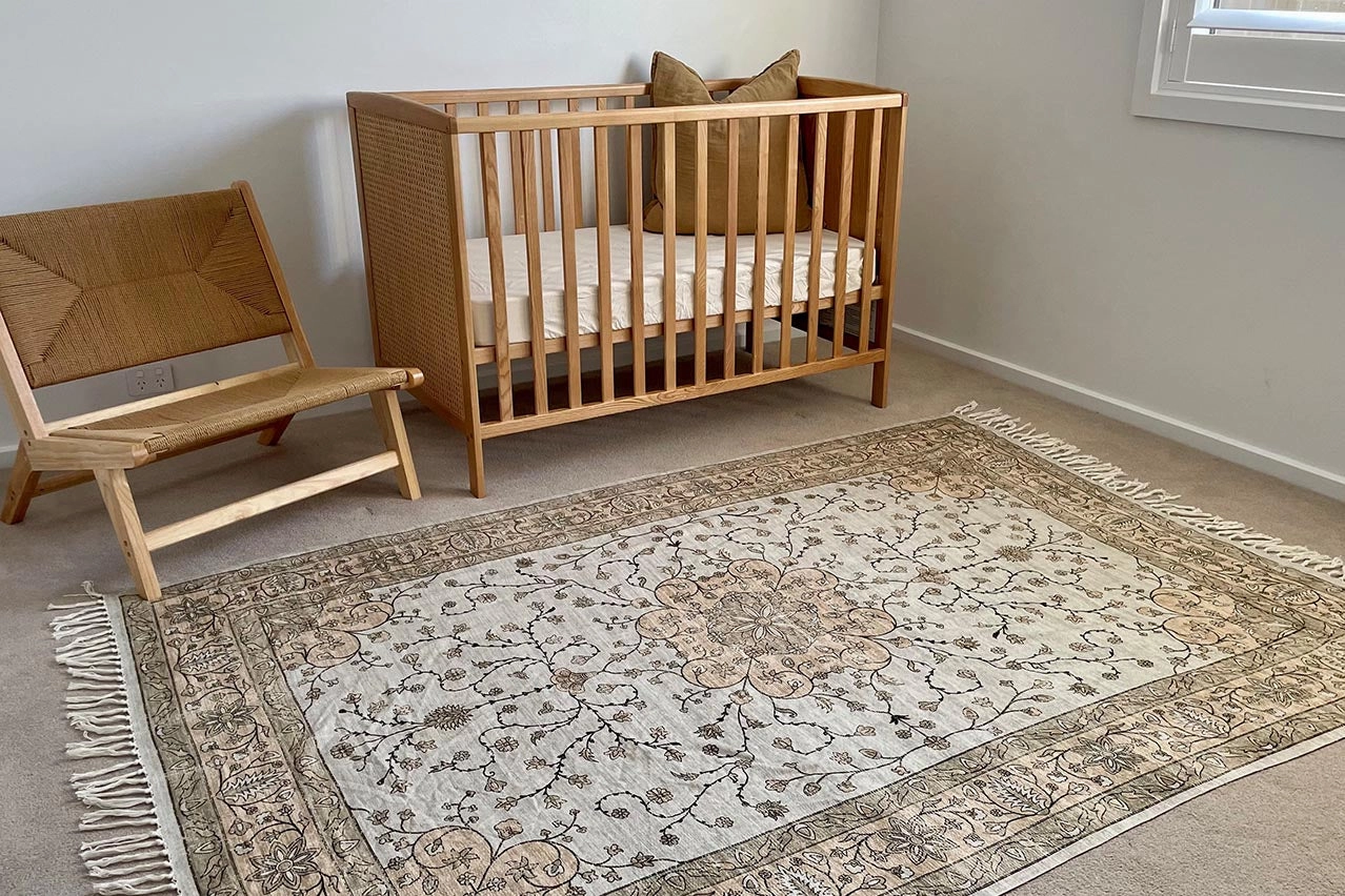 Josie Neutral Beige Boho Picnic Rug