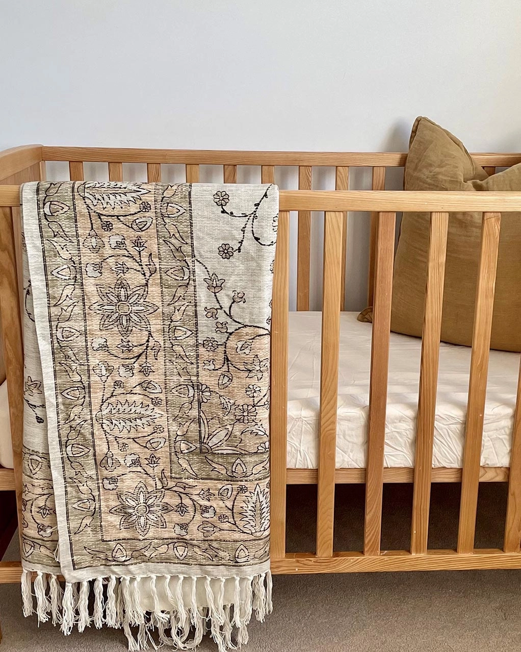 Josie Neutral Beige Boho Picnic Rug