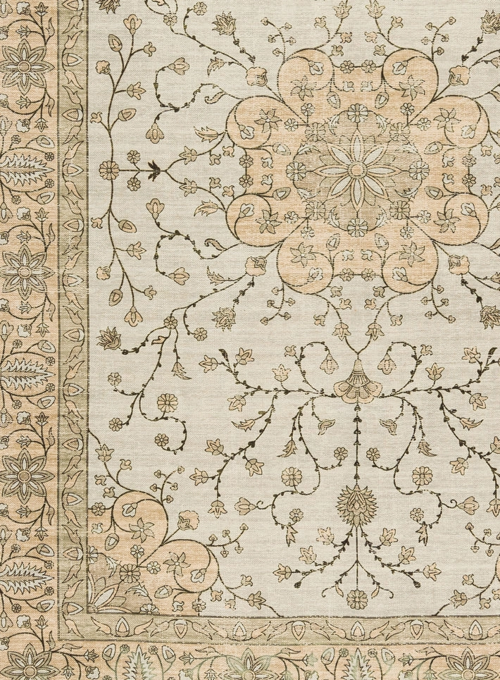 Josie Neutral Beige Boho Picnic Rug