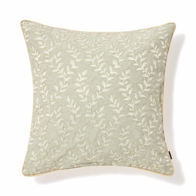 JQ Leaf Cushion Cover 450 x 450 Graybedding sets ,throw blankets 