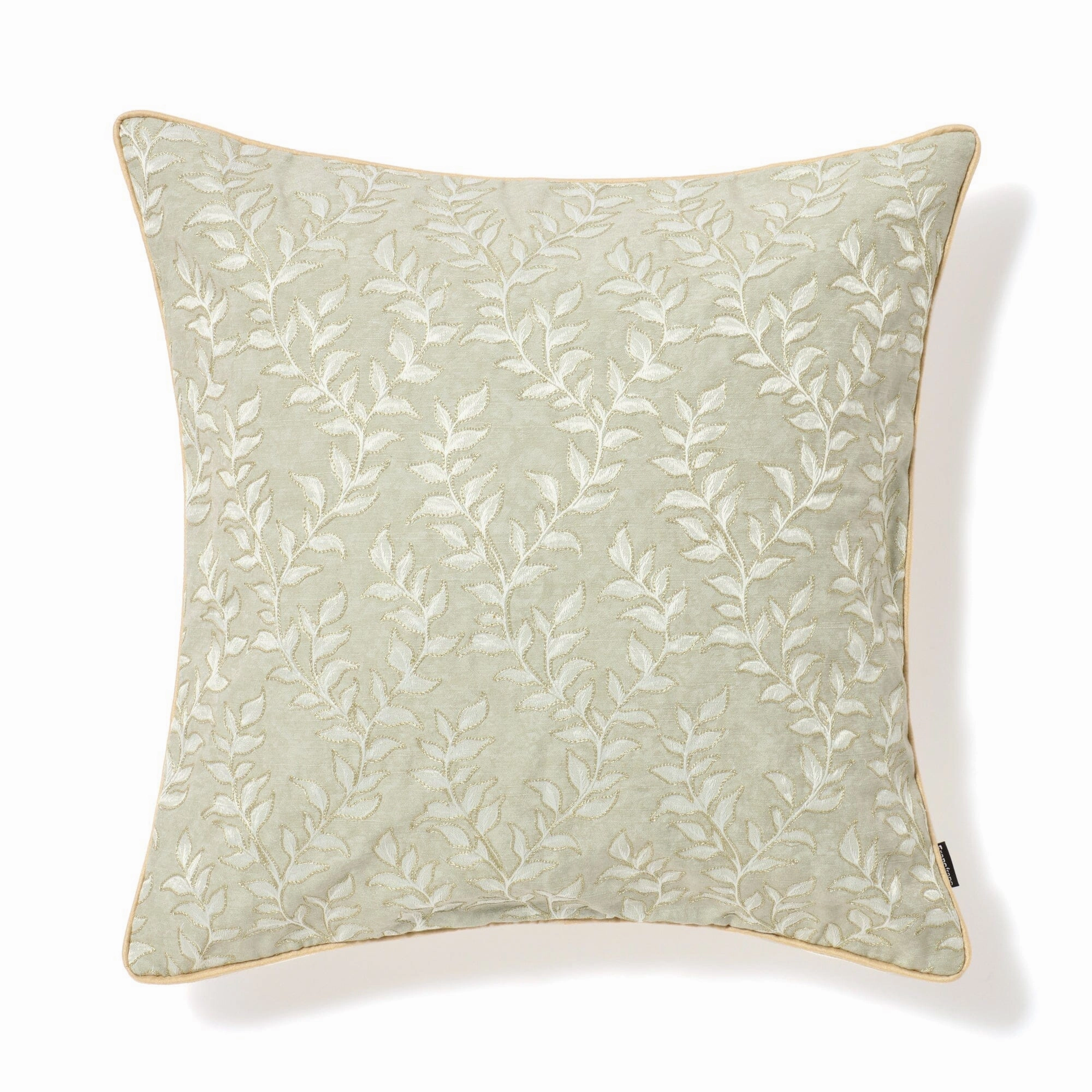 JQ Leaf Cushion Cover 450 x 450 Graybedding sets ,throw blankets 