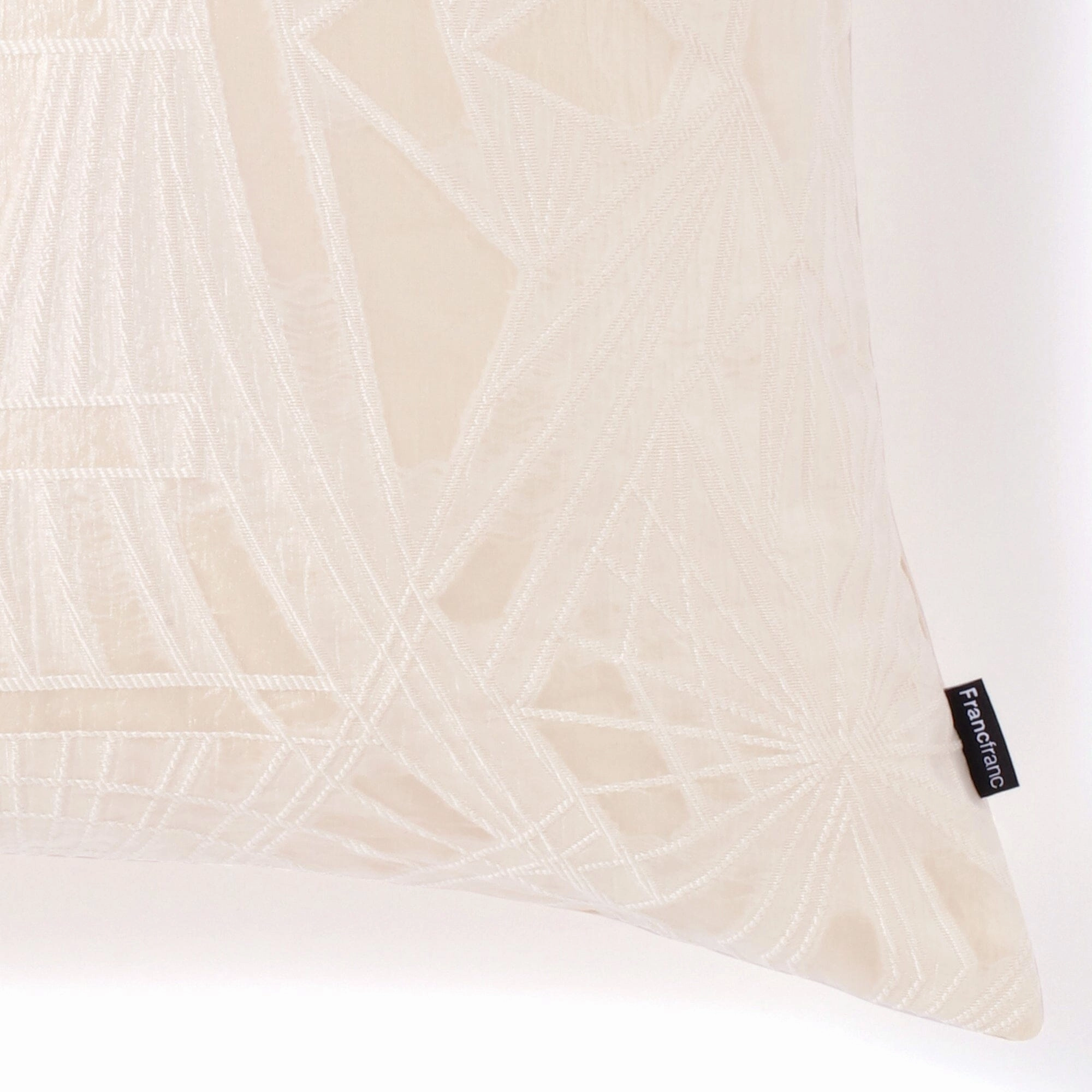 Jq Line Cushion Cover 450 X 450 White