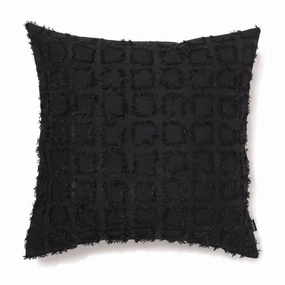 Jq Square Cushion Cover 450 X 450 Blackbedding sets ,throw blankets 