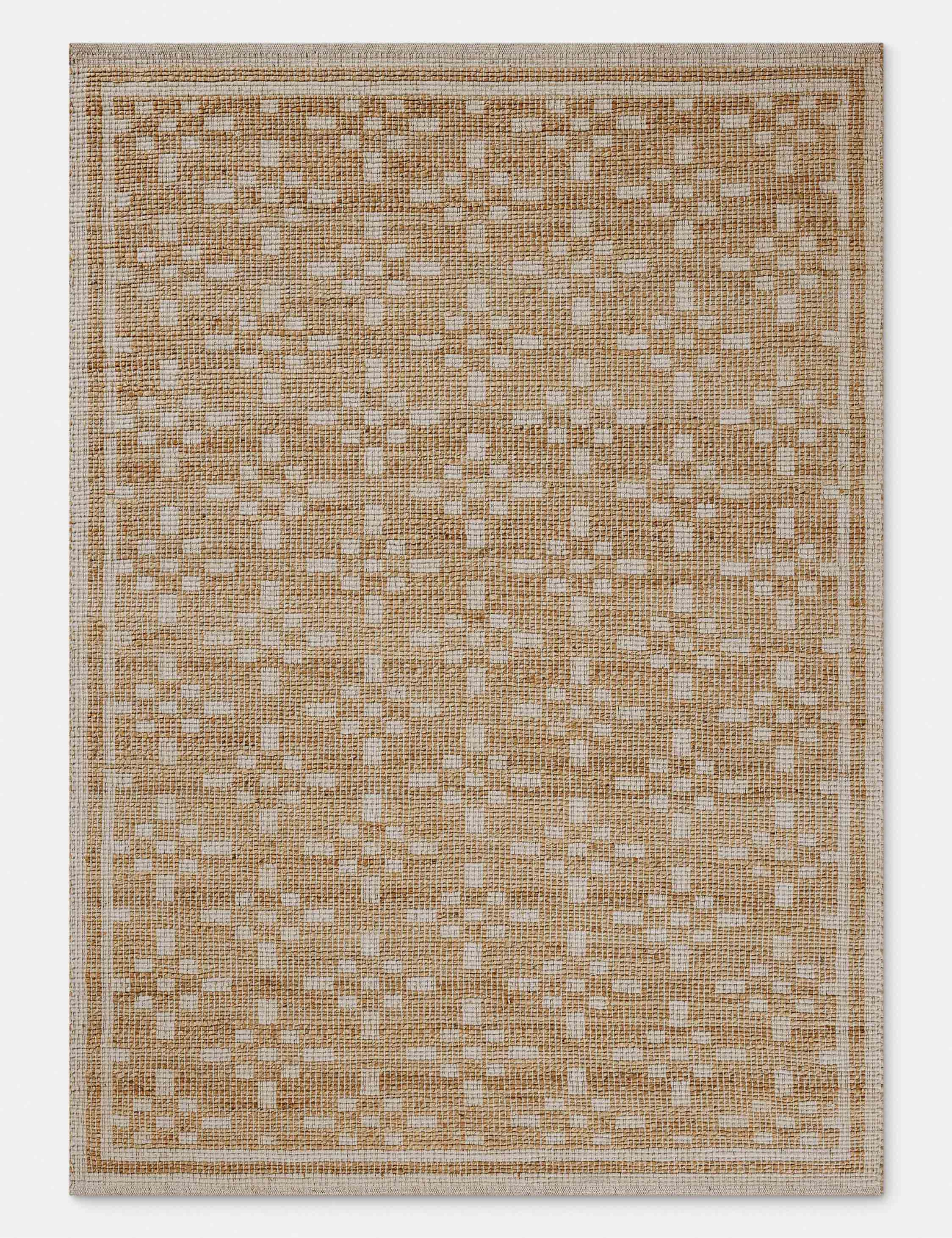 Judy II Jute-Blend Rug by Chris Loves Julia x Loloimodern color block patchwork rug