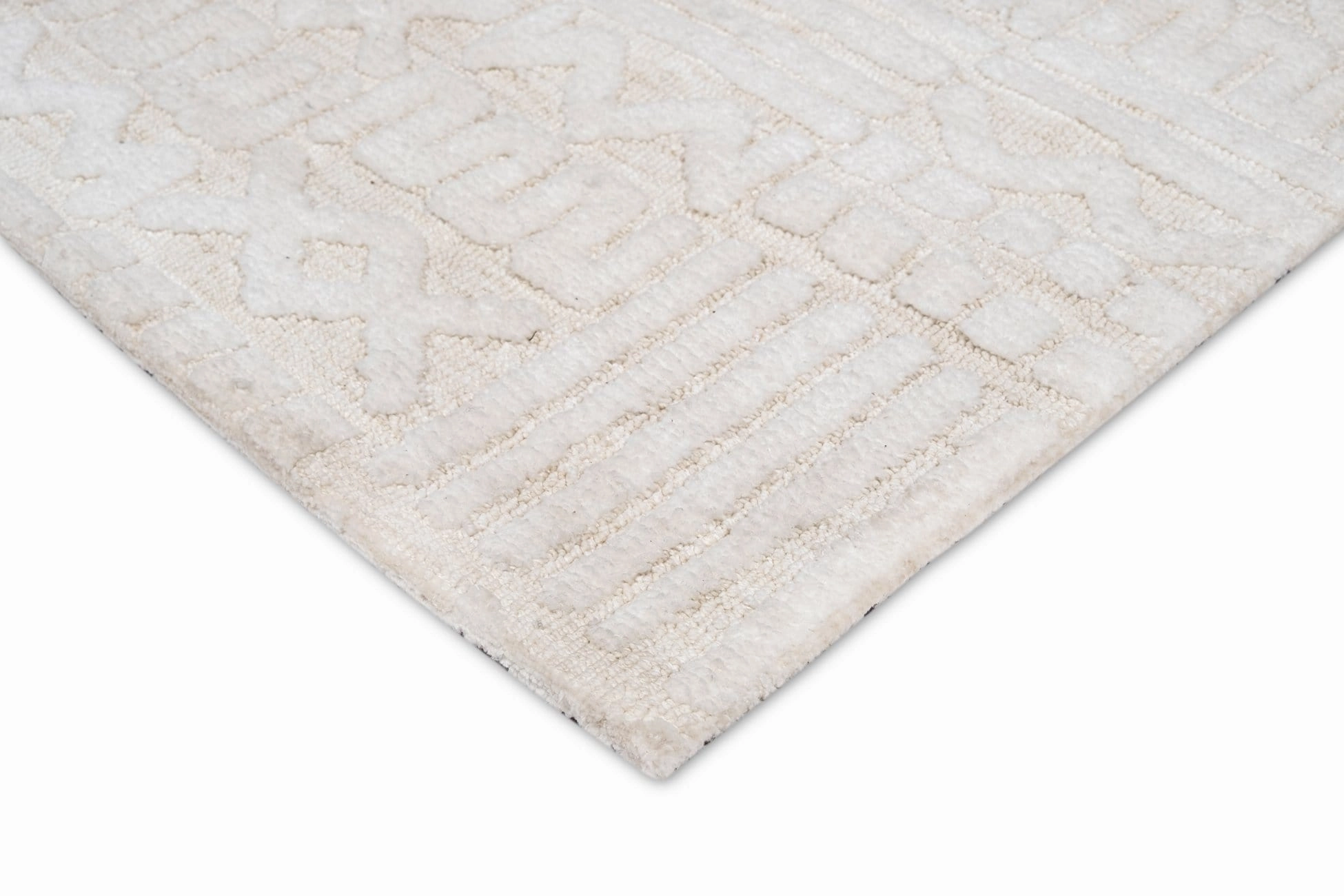 Kalinda Beige and Ivory Geometric Tribal Runner Rug *NO RETURNS UNLESS FAULTY