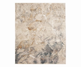 Karastan Echo Tesoro Rug - Creammodern color block patchwork rug