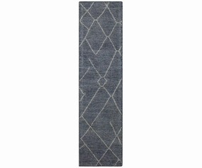 Karastan Tangier Spartel Rug Runner - Blue Steelbedding sets ,throw blankets 
