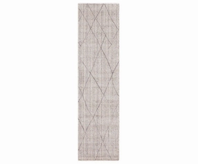 Karastan Tangier Tribal Diamond Rug Runner - Silverbedding sets ,throw blankets 