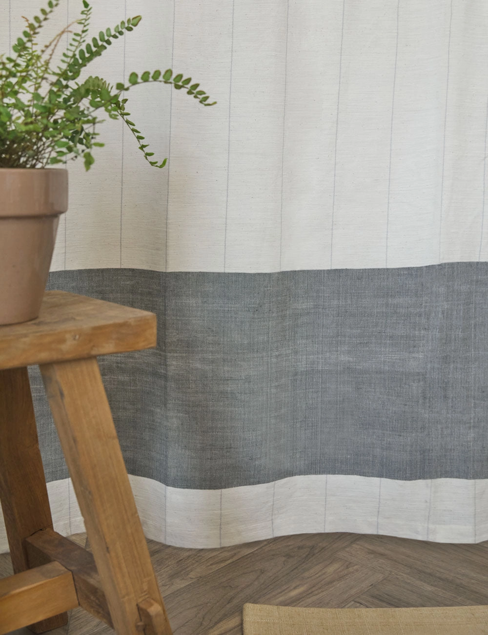 Karo Shower Curtain by Bol Road Textiles