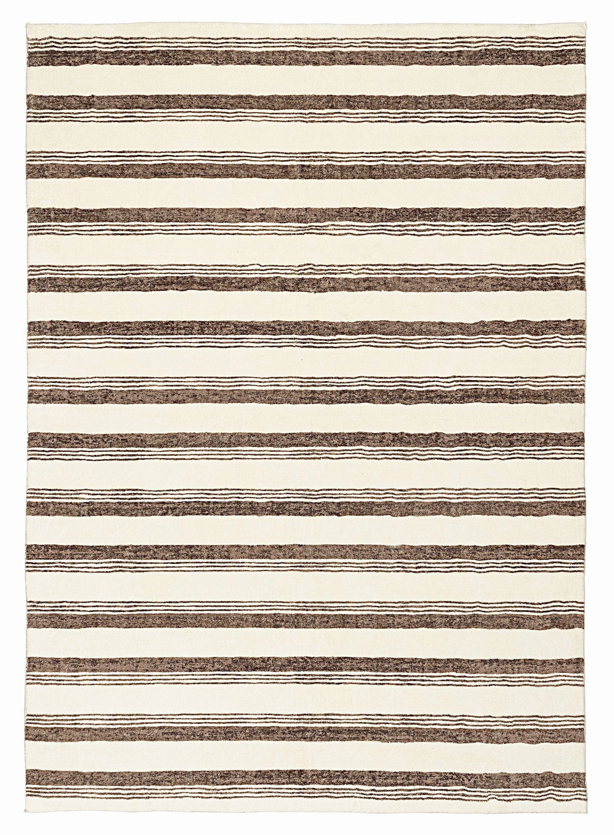 Kasia Brown Striped Washable Rug *NO RETURNS UNLESS FAULTYmodern color block patchwork rug