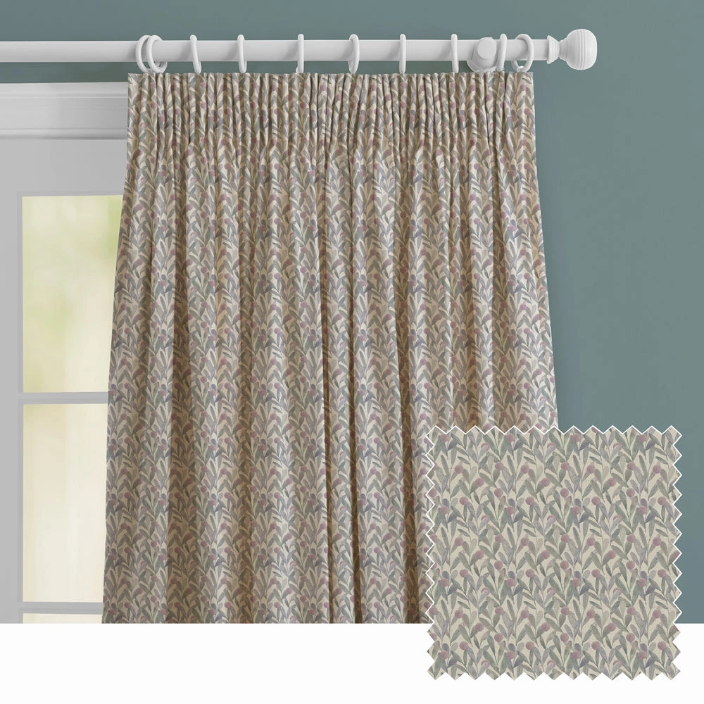 Katsura Printed Made to Measure Curtains Violetbedding sets ,throw blankets 