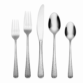 Keene Mirror Hammered 20 Piece Flatware Seteco-friendly bamboo fiber tableware set 