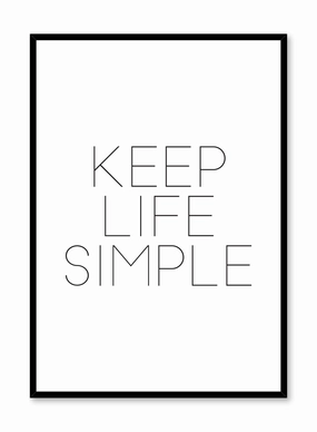 Keep Life Simple, Posterpop culture themed posters
