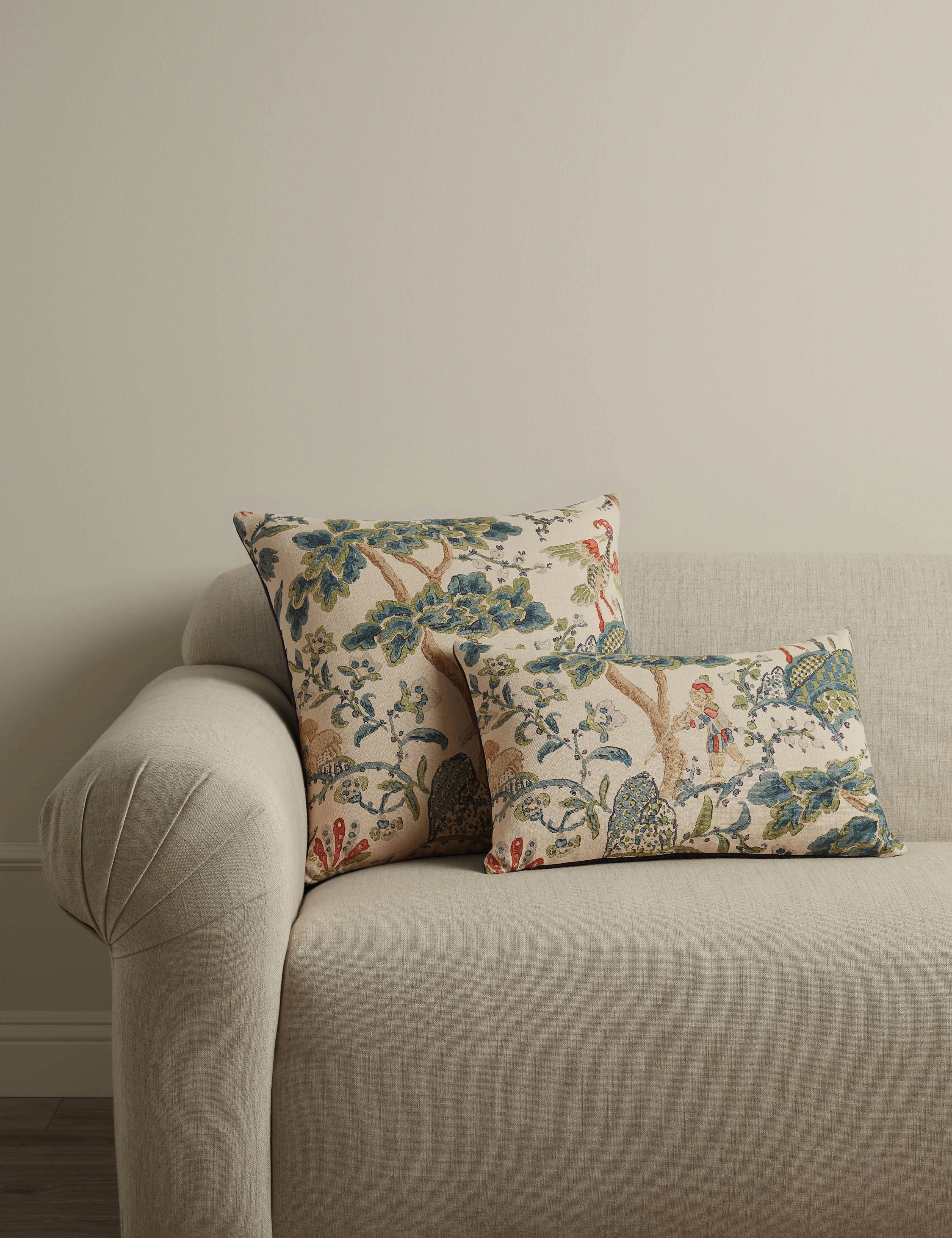 Kelmescott Linen Pillow by Scalamandre