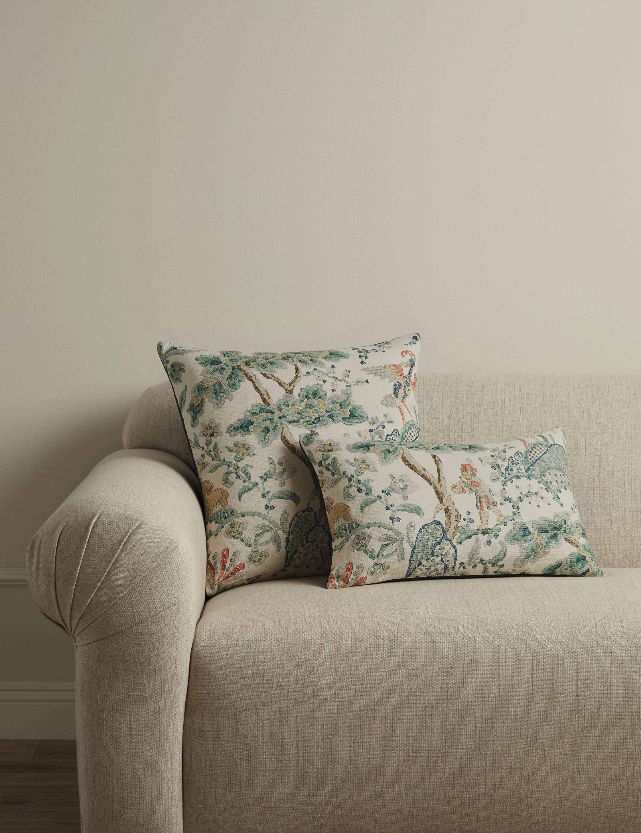 Kelmescott Linen Pillow by Scalamandre