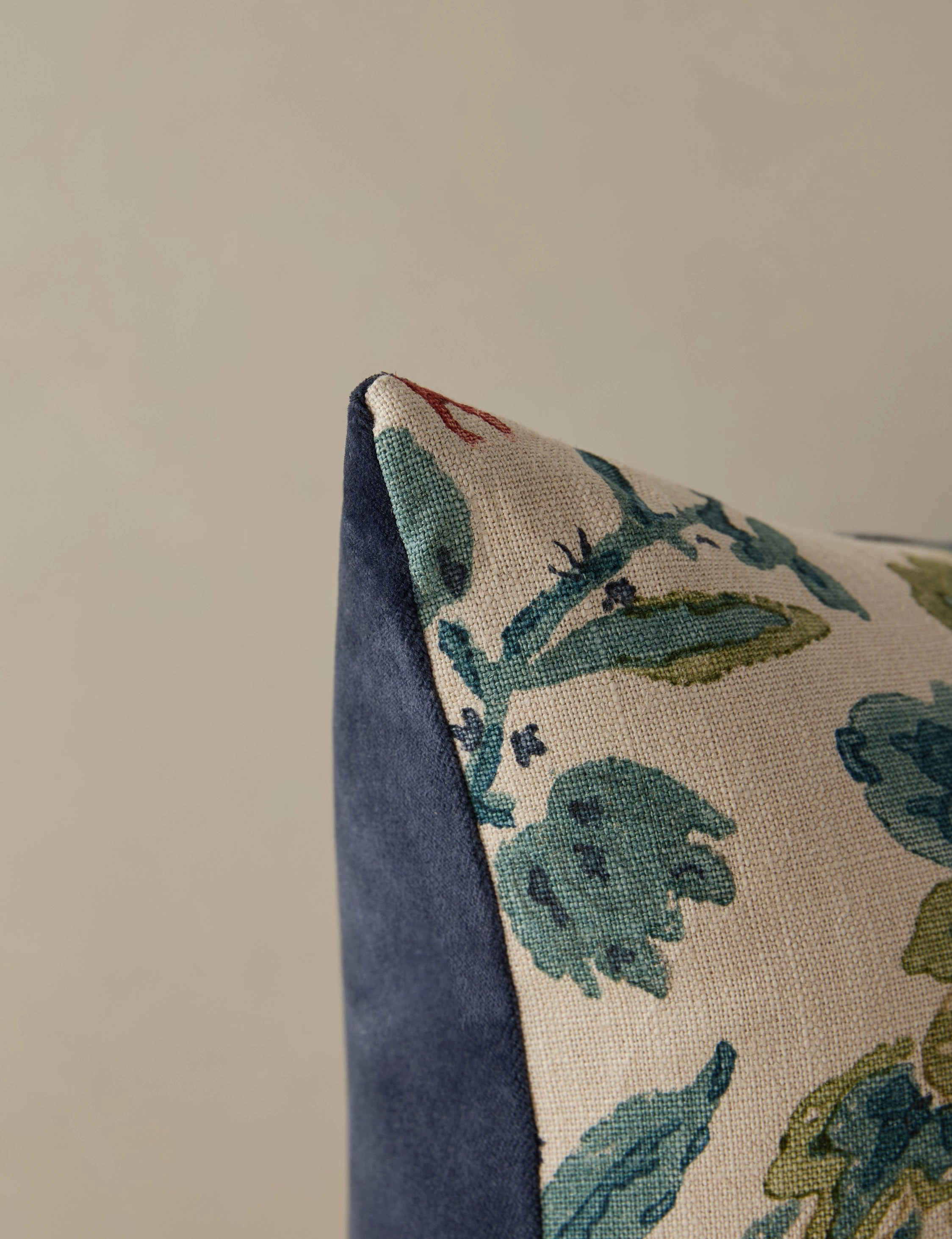 Kelmescott Linen Pillow by Scalamandre
