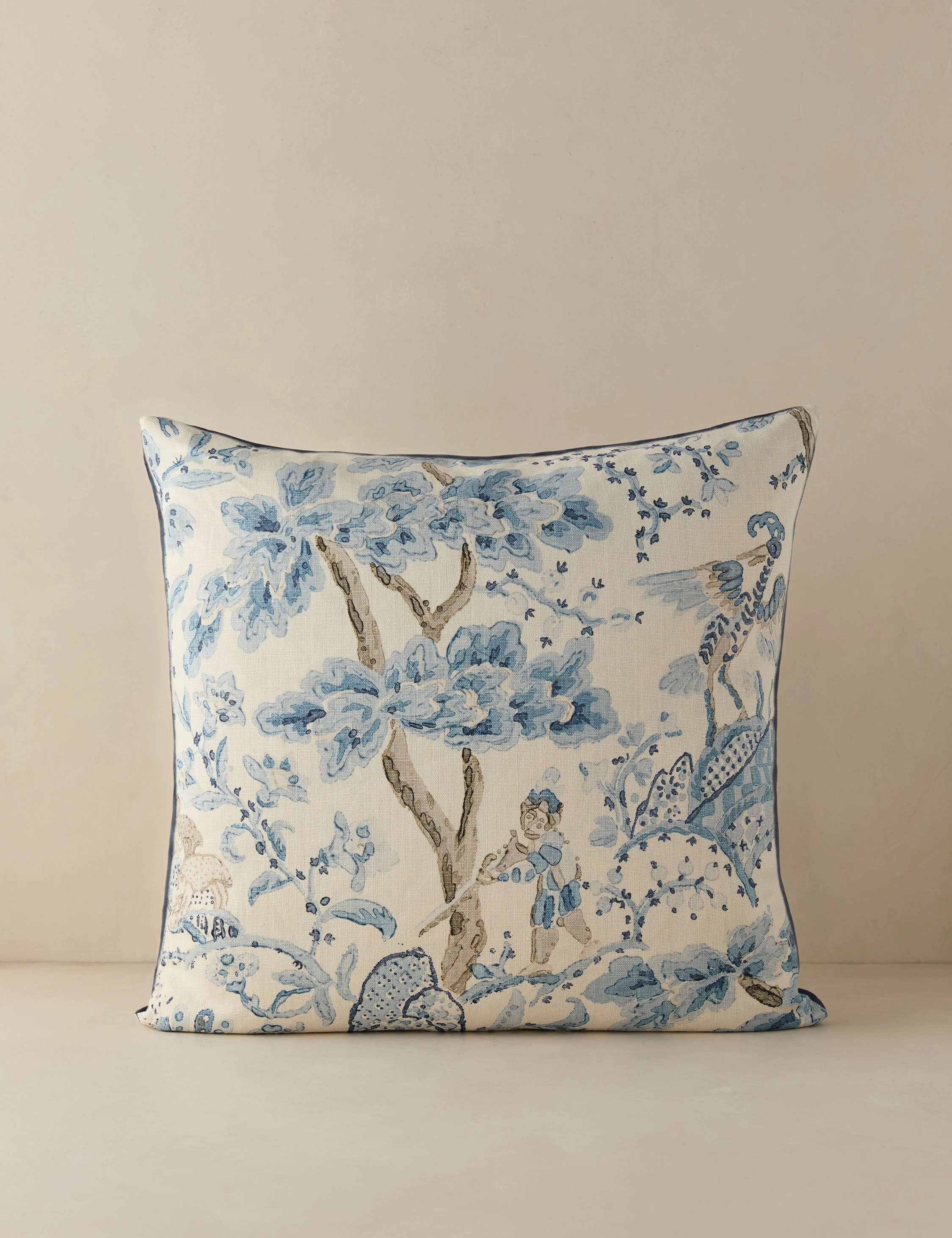 Kelmescott Linen Pillow by Scalamandre