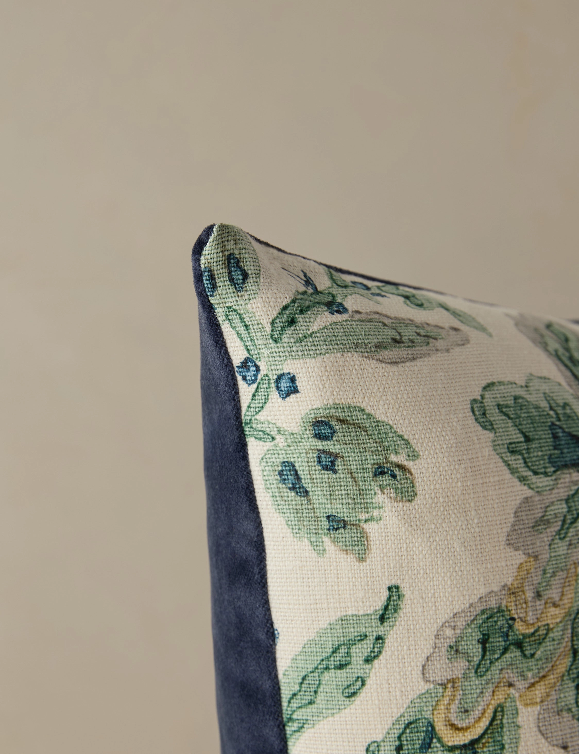 Kelmescott Linen Pillow by Scalamandre