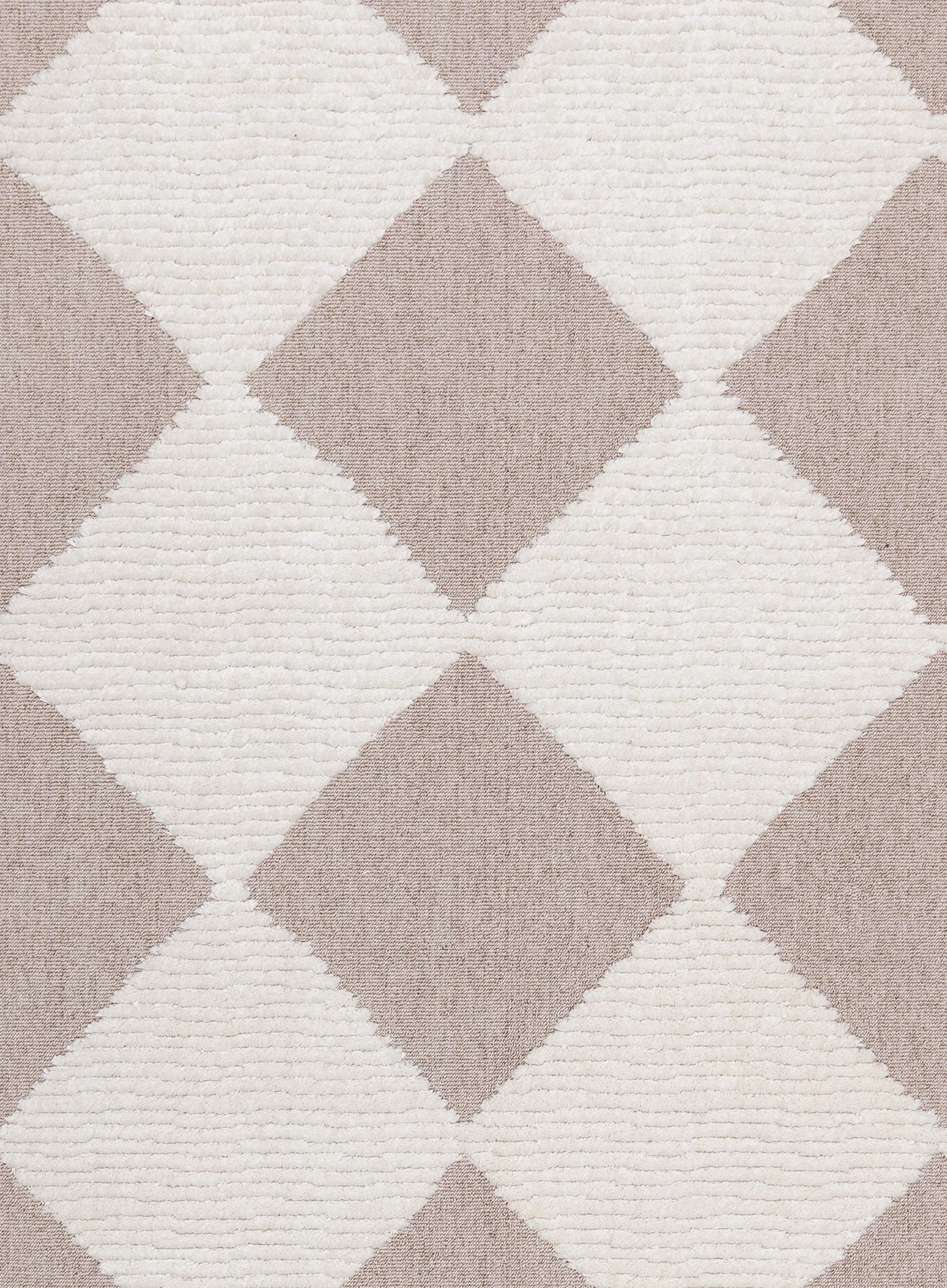 Kelsey Ivory and Beige Checkered Rug *NO RETURNS UNLESS FAULTY